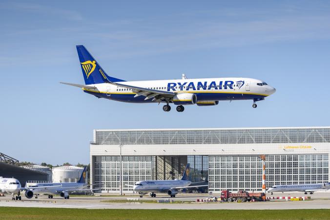 Ryanair buys 300 new Boeing planes.  The value of the record contract is  billion