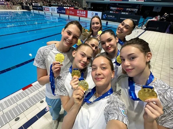 Ukrainian synchronized swimmers won gold at the second stage of the Artistic Swimming World Cup