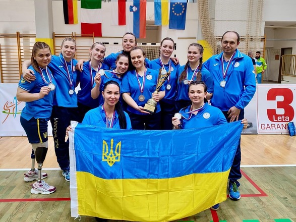 The women’s sitting volleyball team of Ukraine won silver at the tournament