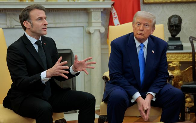 Еммануель Макрон та Дональд Трамп