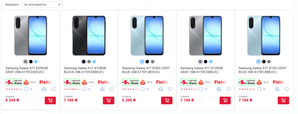 Чорна п’ятниця в “Алло”: шалені знижки на смартфони Samsung та Redmi