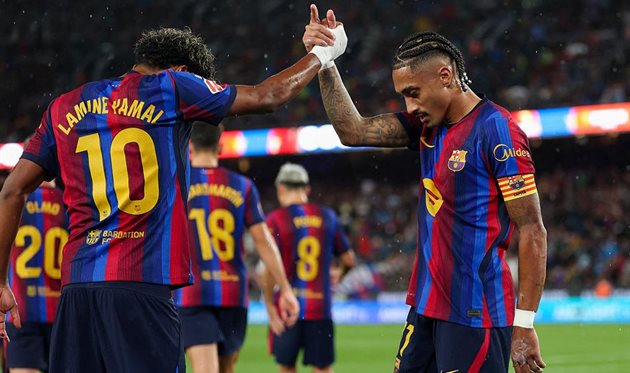 Барселона – Расінг рахунок 7:2: Рафінья забив три голи у шаленому матчі Ла Ліги