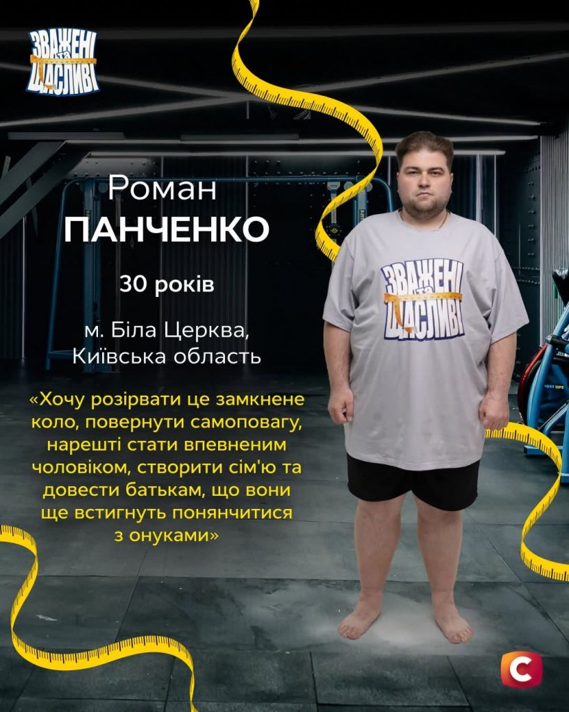 Зважені і щасливі: Роман Панченко, вік, вага та біографія учасника
