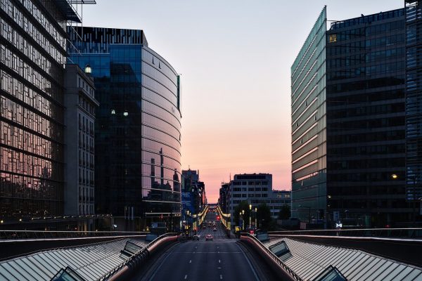 Європейський квартал у Брюсселі, вулиця Rue de la Loi, архівне фото