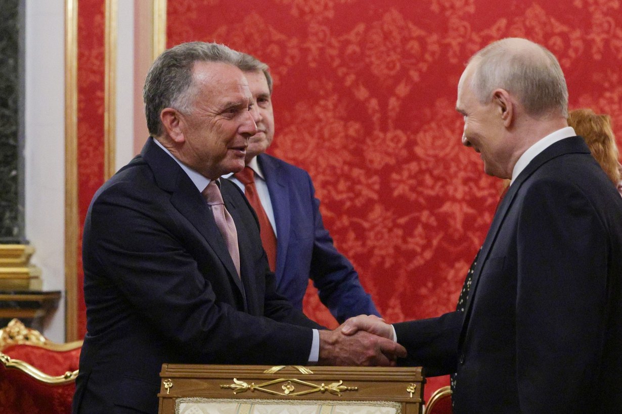 Стів Віткофф і Володимир Путін під час зустрічі, архівне фото