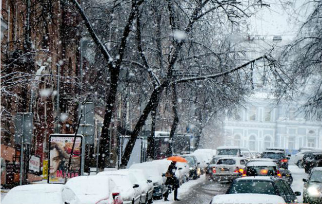 Погода в Киеве 30 января: утром – сильный снег, днем до +3 °С